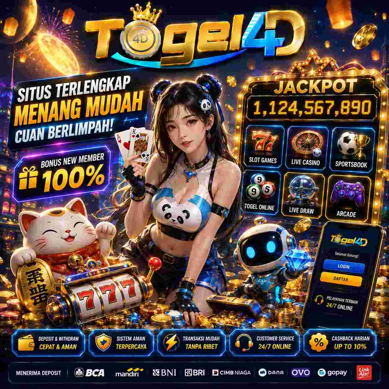Togel4D: Situs Judi Online Terpercaya dengan Pilihan Game Slot